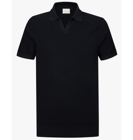 PROFUOMO Profuomo Luxury Basic open collar polo navy