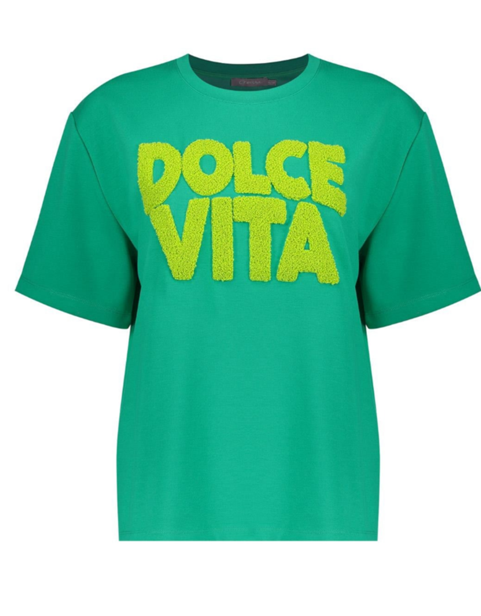 Geisha Geisha t-shirt scuba emerald/lime