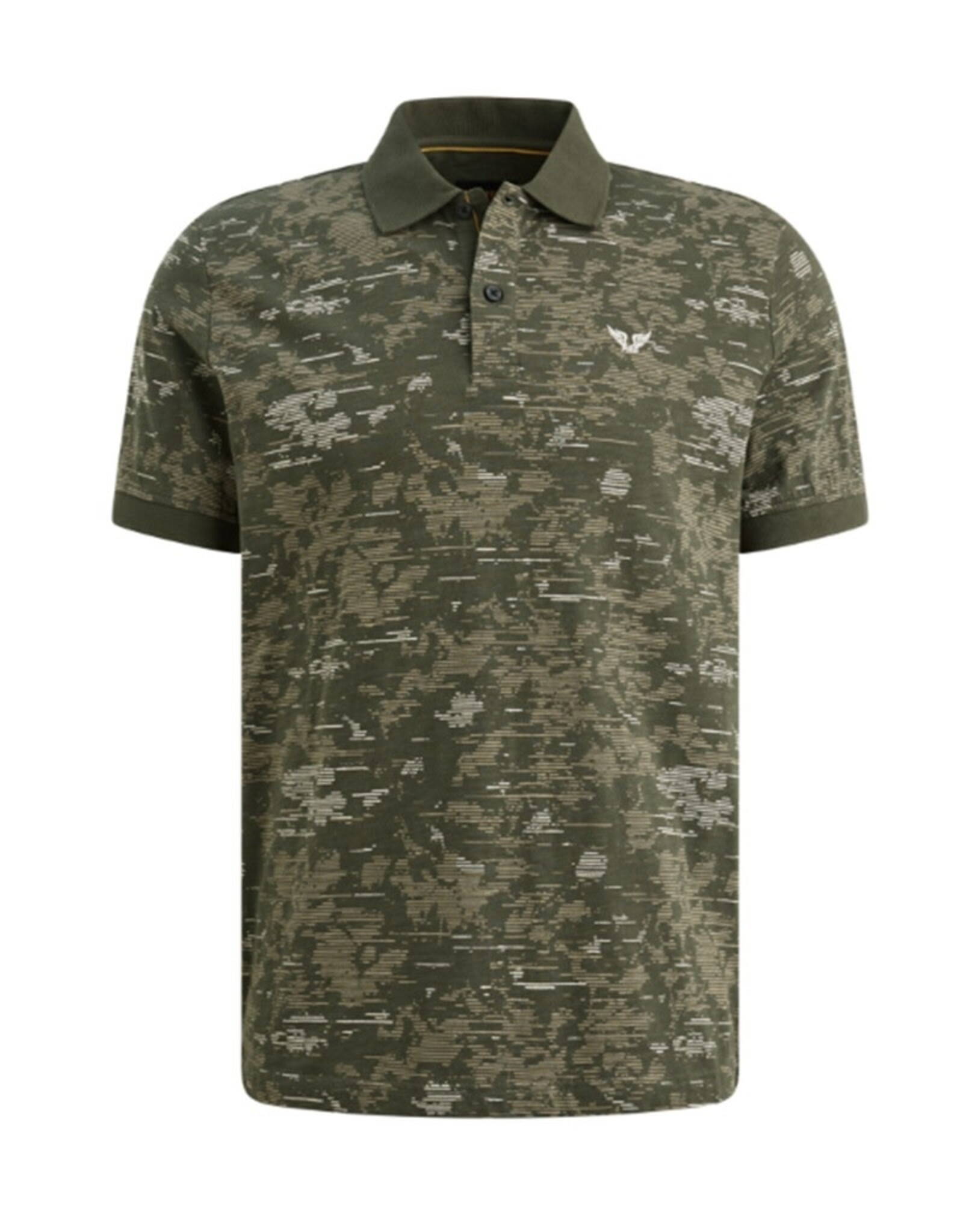 PME Legend PME Legend polo groen printed