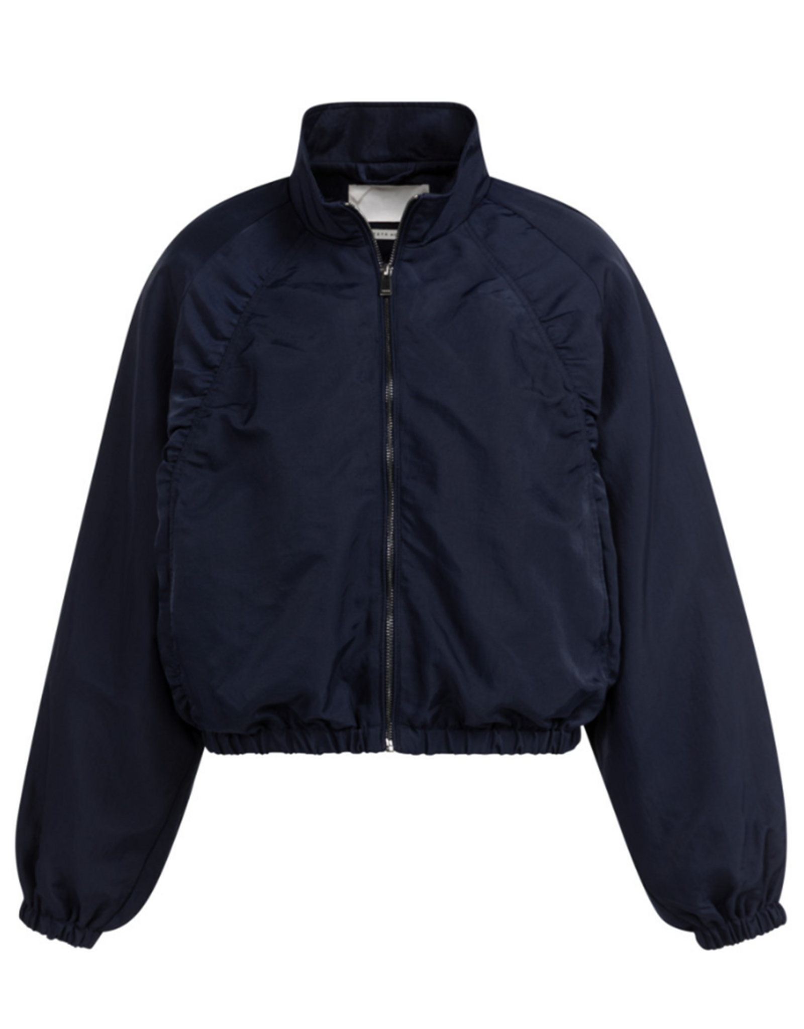 YAYA YAYA Kort oversized jack met plooidetails Navy
