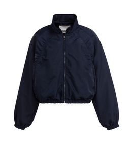 YAYA YAYA Kort oversized jack met plooidetails Navy