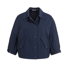 YAYA YAYA Blousejack met verstelbare tailleband Navy