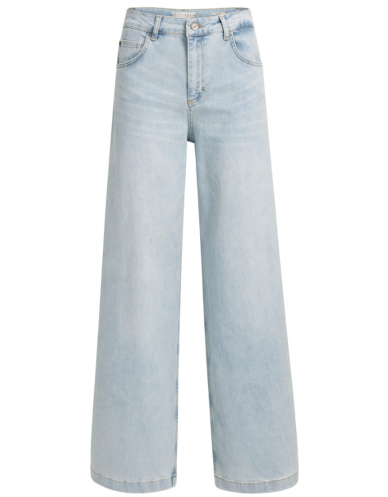 YAYA YAYA Jeans met hoge taille en  wijde pijpen Light Blue Denim
