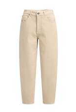 YAYA YAYA Barrel jeans met naaddetails Desert beige