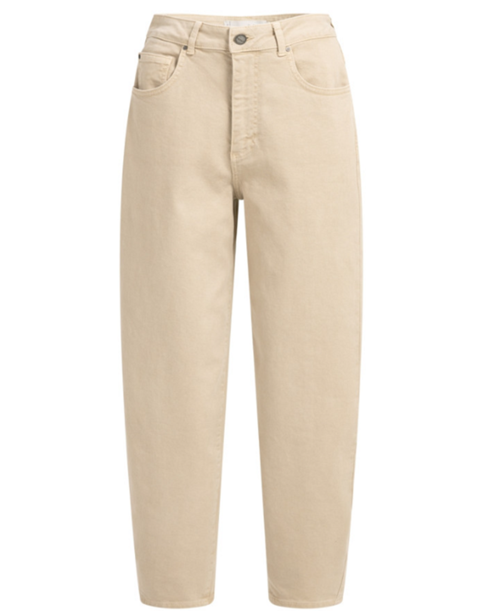 YAYA YAYA Barrel jeans met naaddetails Desert beige