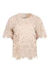 NUKUS NUKUS blouse Octavia flower sand gold