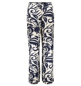 Geisha Geisha pantalon navy off white