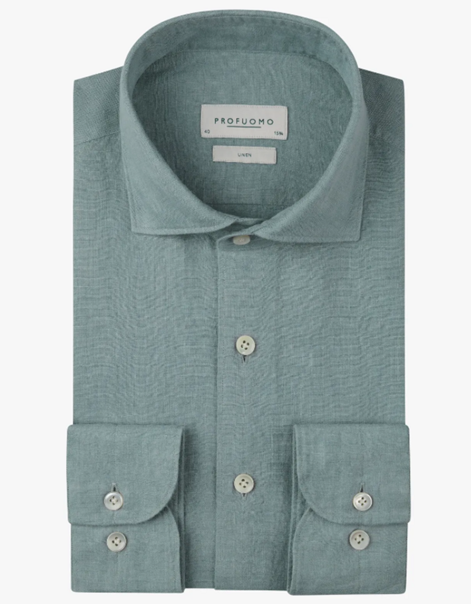 PROFUOMO Profuomo linnen overhemd Blue