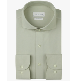 PROFUOMO Profuomo overhemd Japanese Knitted lichtgroen