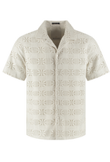 Dstrezzed Dstrezzed Luca Resort Shirt Silver Birch