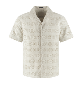 Dstrezzed Dstrezzed Luca Resort Shirt Silver Birch