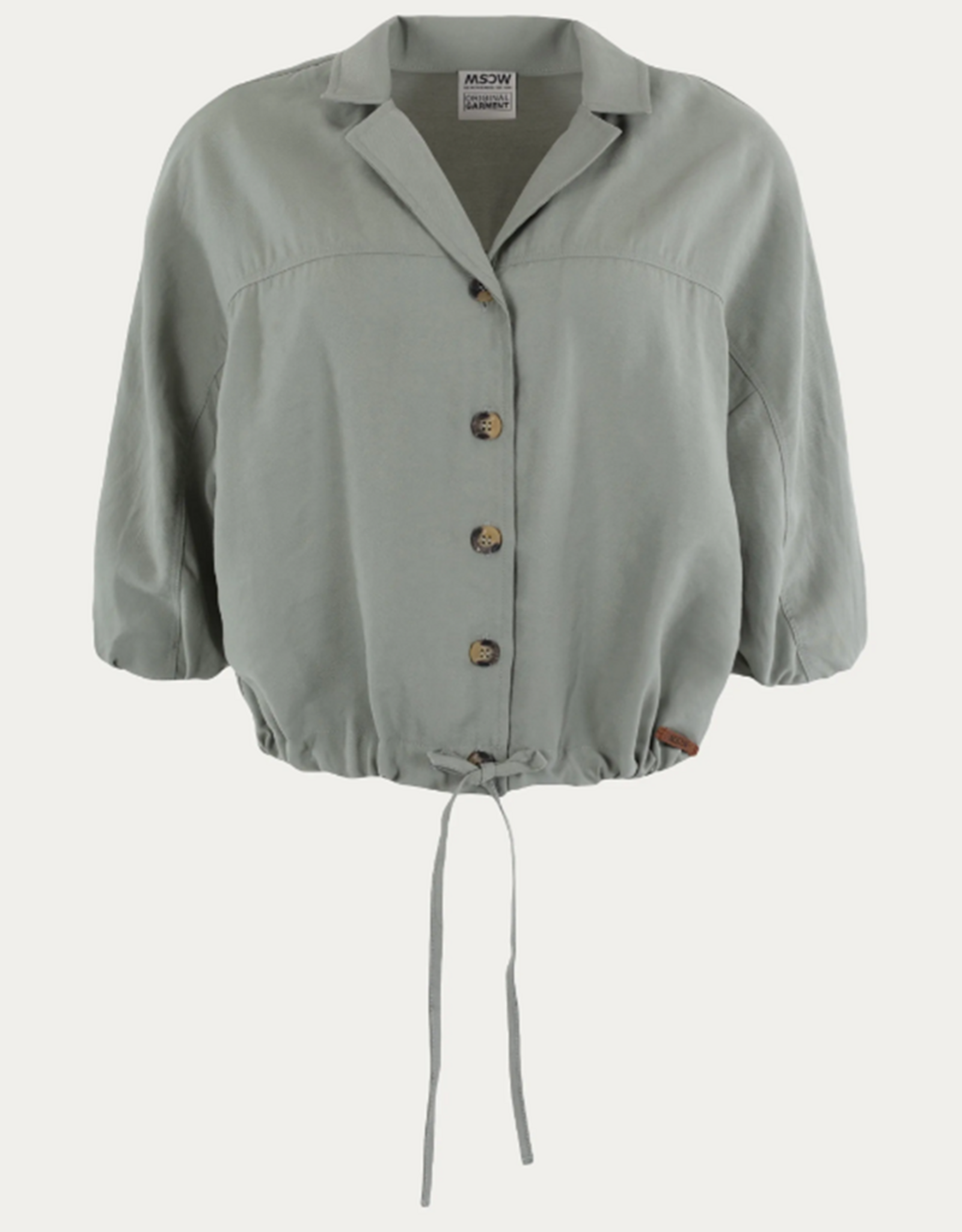 Moscow Design Moscow Blouse Mosi Olive Solid