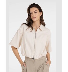 YAYA Losvallend jack met denim uitstraling