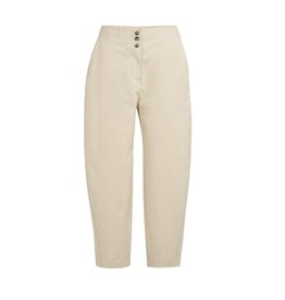 YAYA YAYA High waist barrel trousers with button detail