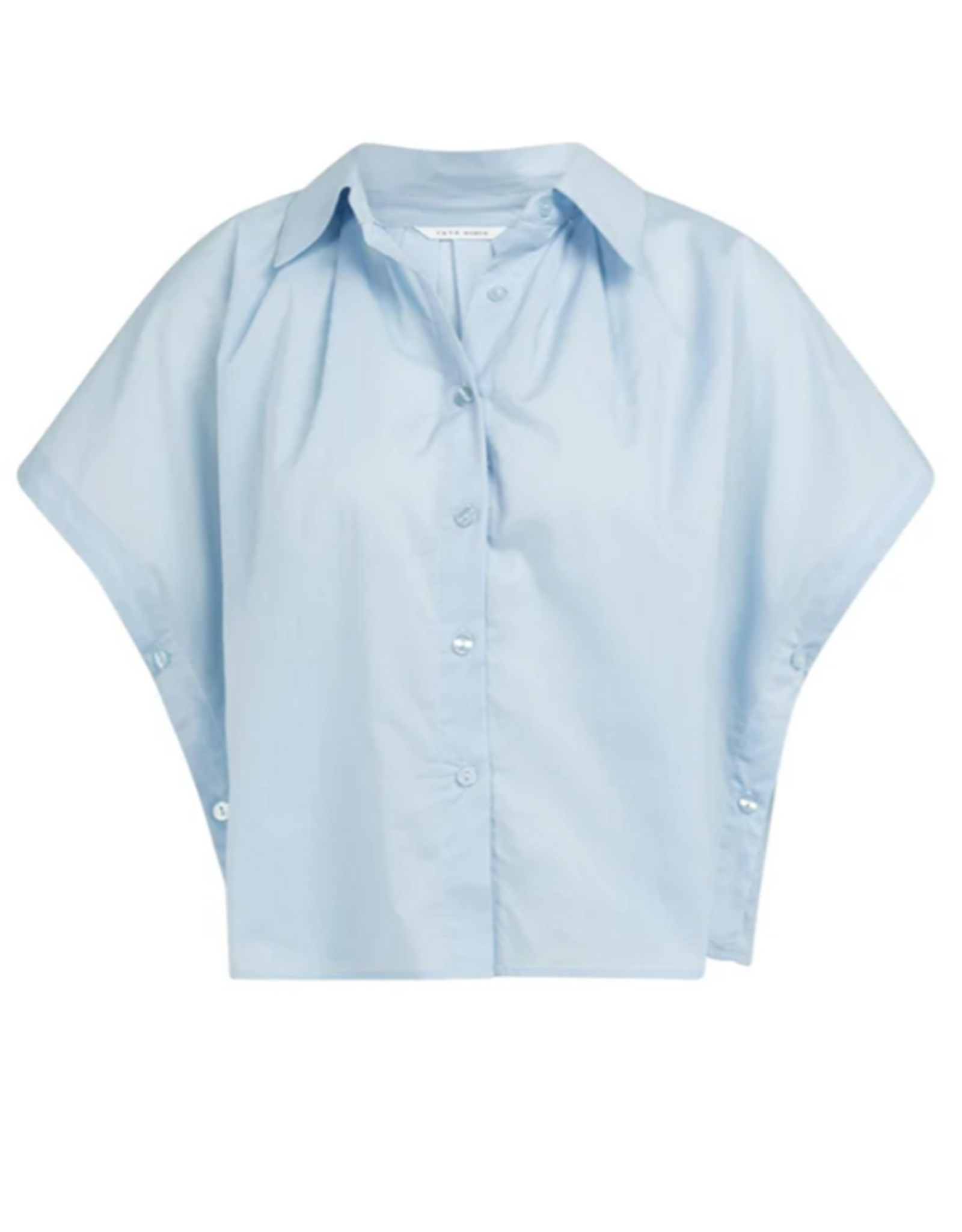 YAYA YAYA Mouwloze blouse met knoopdetails lichtblauw