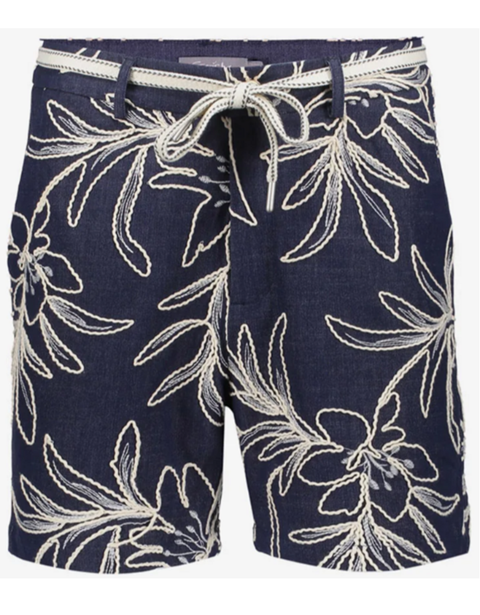 Geisha Geisha short met botanische embrodery