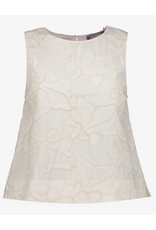 Geisha Geisha top met gestikte bloemdetails