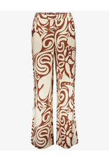 Geisha Geisha pantalon bi-color swirl print