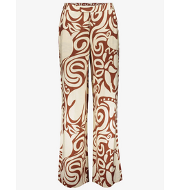 Geisha Geisha pantalon bi-color swirl print