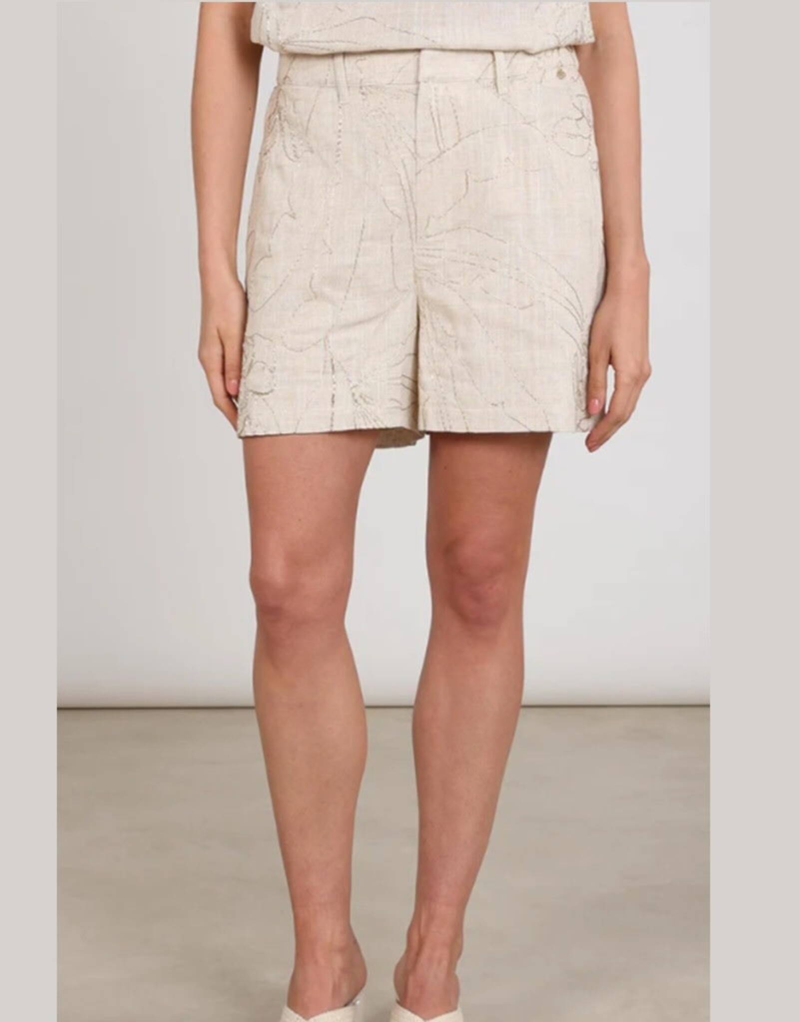 NUKUS NUKUS Dagmar short Embroidery Sand