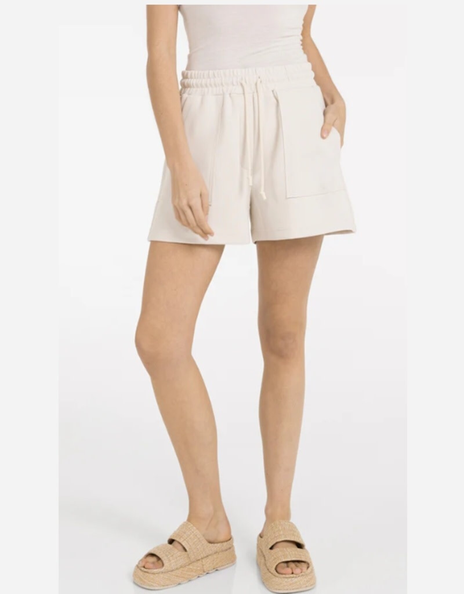 YAYA YAYA Jersey short met cargozakken en elastische taille