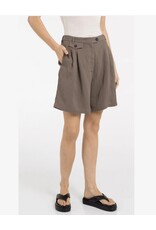 YAYA YAYA Geweven bermudashort met langere lengte BRown