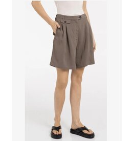 YAYA YAYA Geweven bermudashort met langere lengte BRown