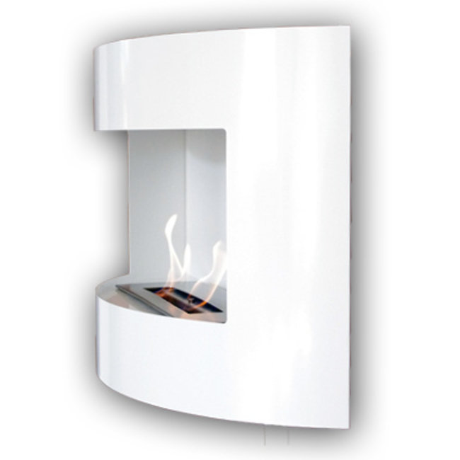 Bio-ethanol sfeerhaard Bonn wit met regelbare brander