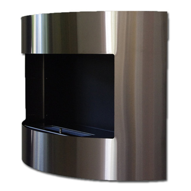 Avantius Bio-ethanol sfeerhaard Demian RVS zwart met regelbare brander