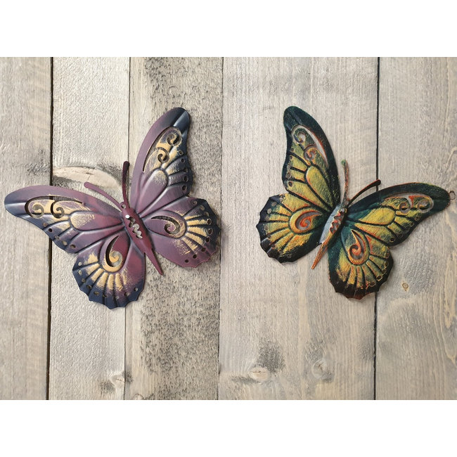 Dream-Garden Vlinder wandhangers set van 3 stuks