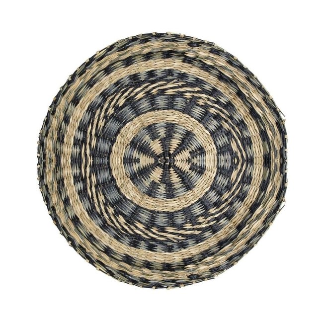 Bali-Dreams Wanddecoratie Zeegras mandje zwart dicht