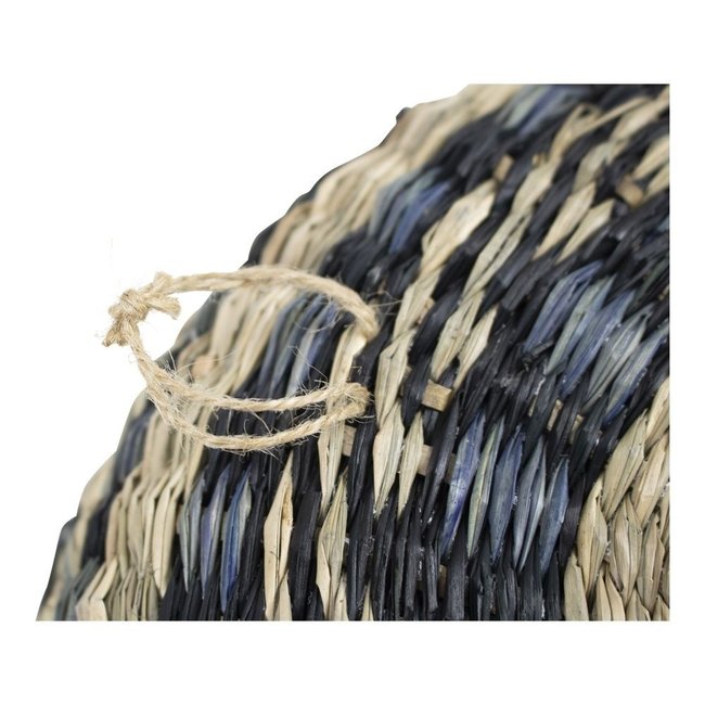 Bali-Dreams Wanddecoratie Zeegras mandje zwart dicht