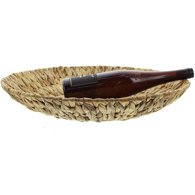 Bali-Dreams Grote platte gevlochten schaal 50 cm