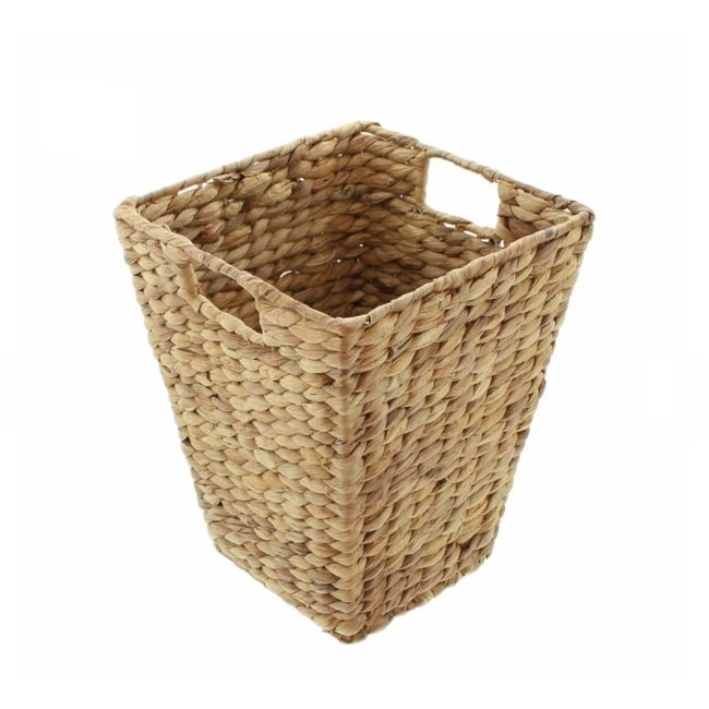 Gevlochten prullenmand-25x25x16 cm-1 stuks