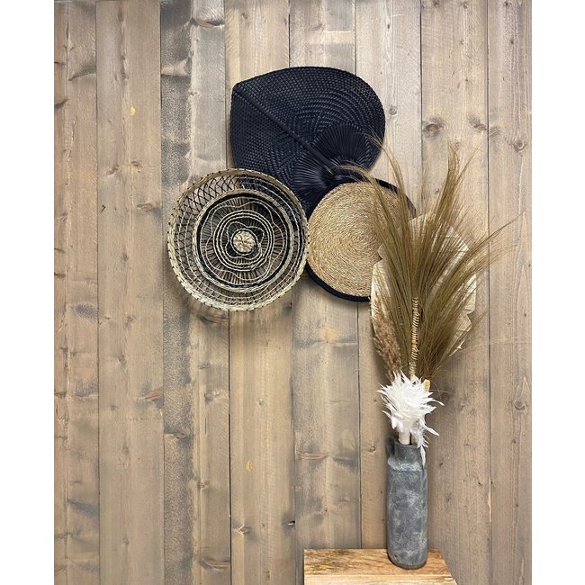 Bali-Dreams Wanddecoratie set 8 zeegras wand - veranda decoratie 3 stuks