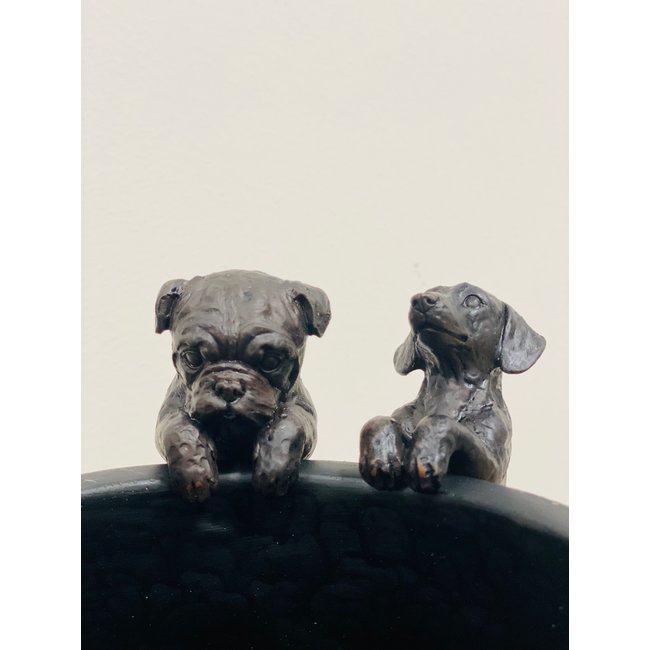 Dream-Living Sculptuur hangende Bulldog & teckel