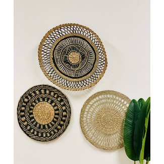 Bali-Dreams Set 21 zeegras wand - veranda decoratie 3 stuks