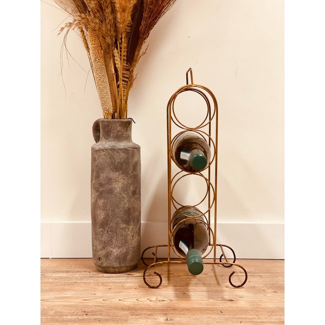 Dream-Living Wijnrek Boris messing metaal