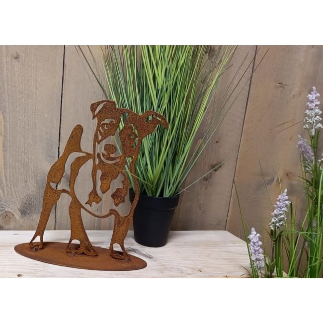 Dream-Garden Tuinbeeld Jacky de  Jack Russel -B20 x H27cm