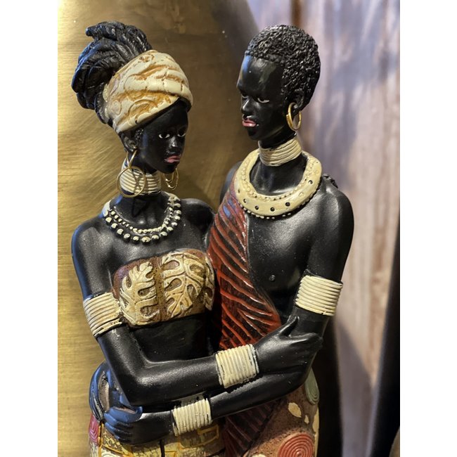 Home&Deco Afrikaans stel-34x9x9 cm-1 stuks.