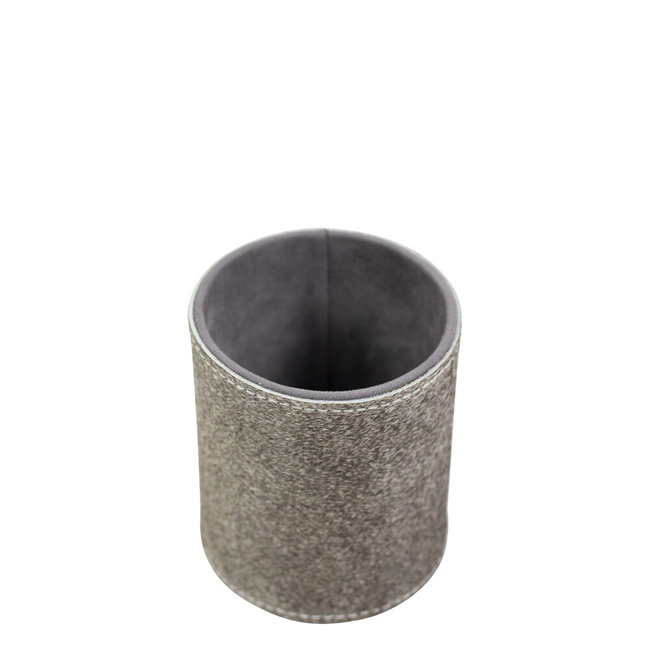 Pennenbakje koehuid grijs 10cm