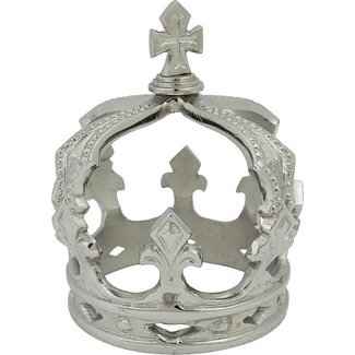 kroon fleur de lis 4 zilver