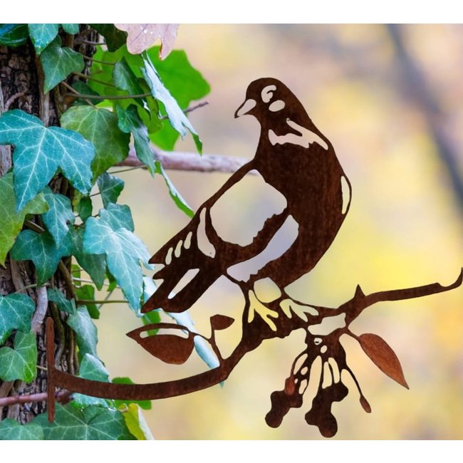 Dream-Garden Tuindecoratie duif Chica 28x38cm met voederhaak