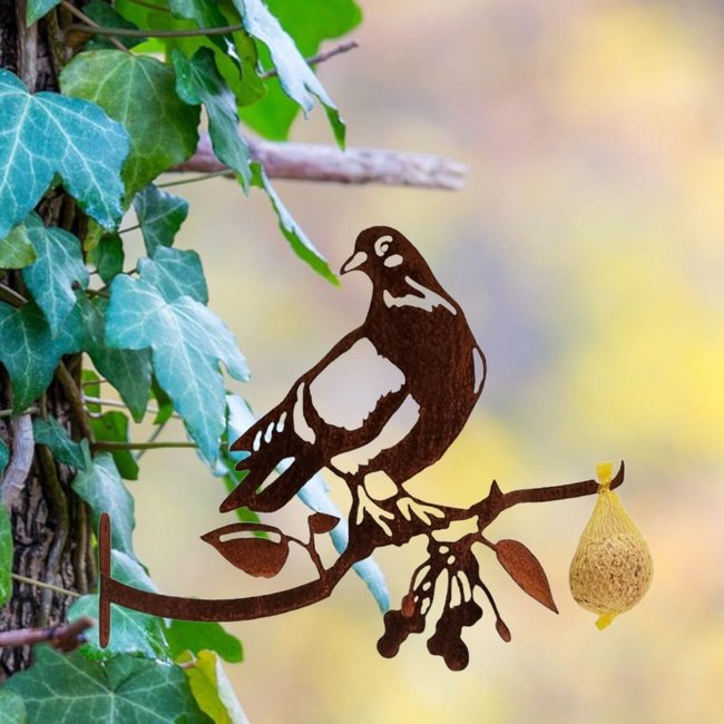 Dream-Garden Tuindecoratie duif Chica 28x38cm met voederhaak