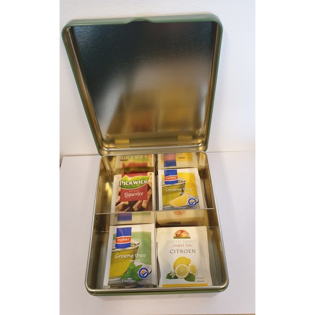 Dream-Living Theedoos  Ot en Sien met poes 13,5x15,5x7 cm