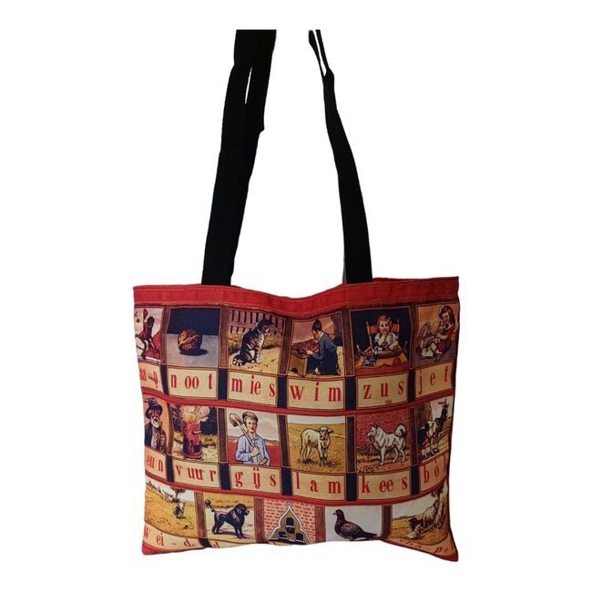 Dream-Living Aap noot mies boodschappentas-33x41 cm-1 stuks