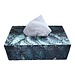 Dream-Living Luxe Tissue box donkere Abalone schelpen 24x12x7cm