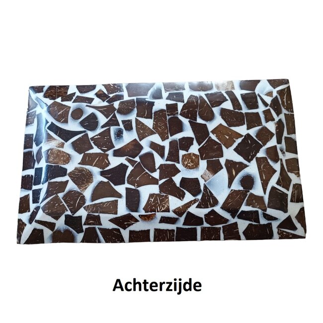 Dream-Living Schaal Capiz schelpen wit 24x14x2 cm