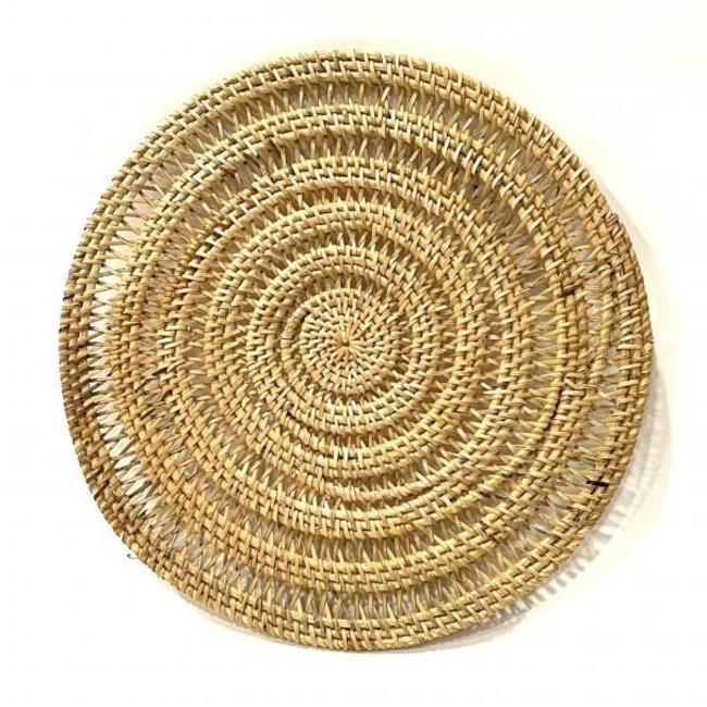 Bali-Dreams Rotan decoratie schrijf -  plateau  37 cm - naturel