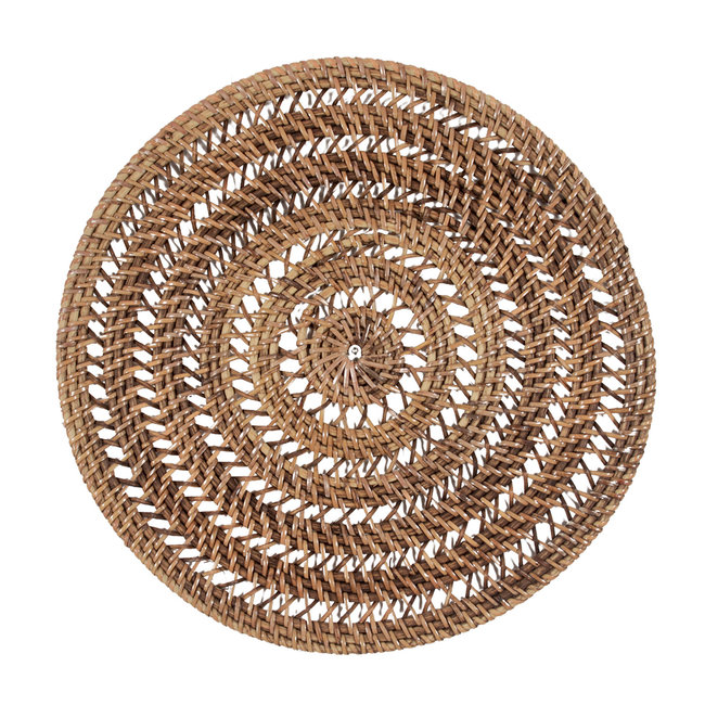 Bali-Dreams Rotan decoratie schrijf - plateau  40 cm -bruin